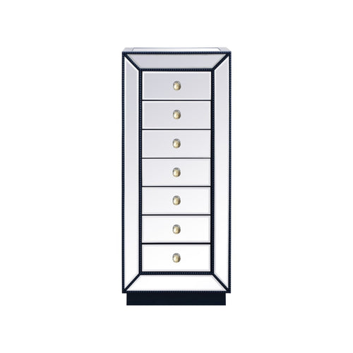 18 inch mirrored lingere chest in blue