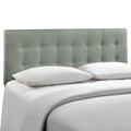 Emily Full Upholstered Fabric Headboard - Gray