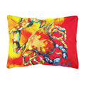 Carolines Treasures MW1086PW1216 Crab Hot Dang Canvas Fabric Decorative Pillow, Large, Multicolor