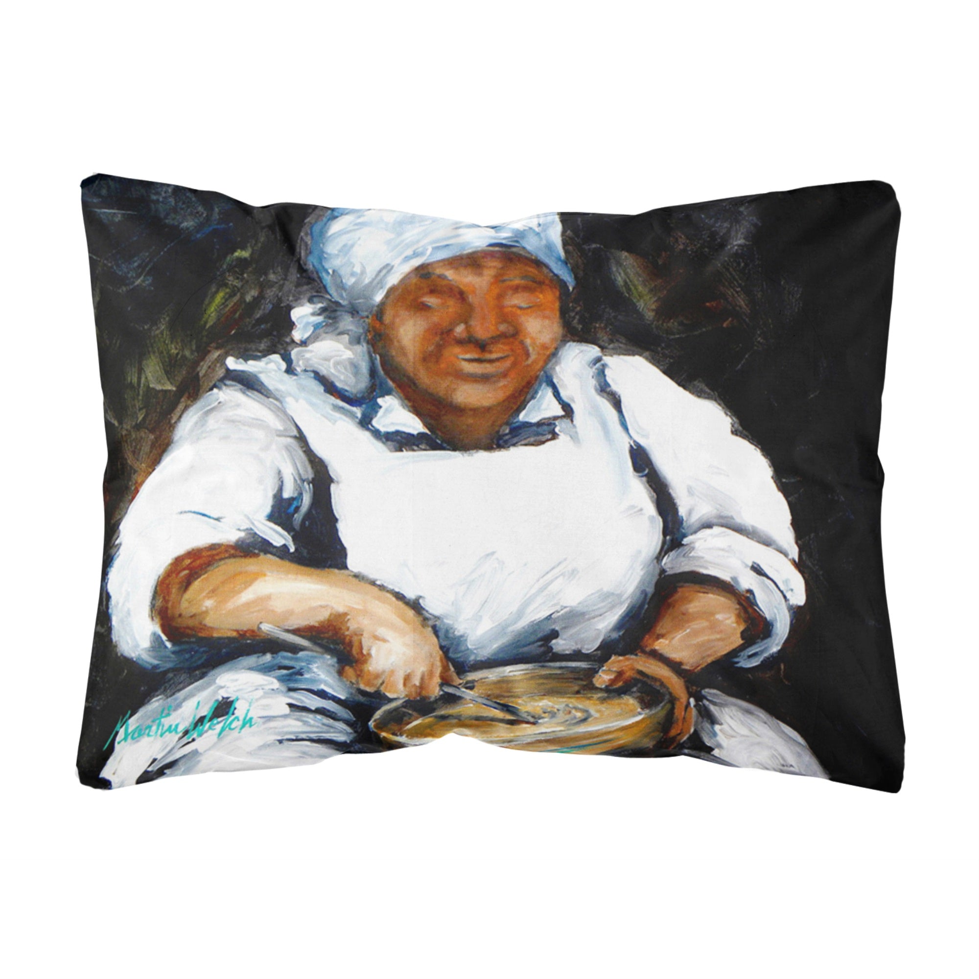 Carolines Treasures MW1087PW1216 Hot Water Cornbread Canvas Fabric Decorative Pillow, Large, Multicolor