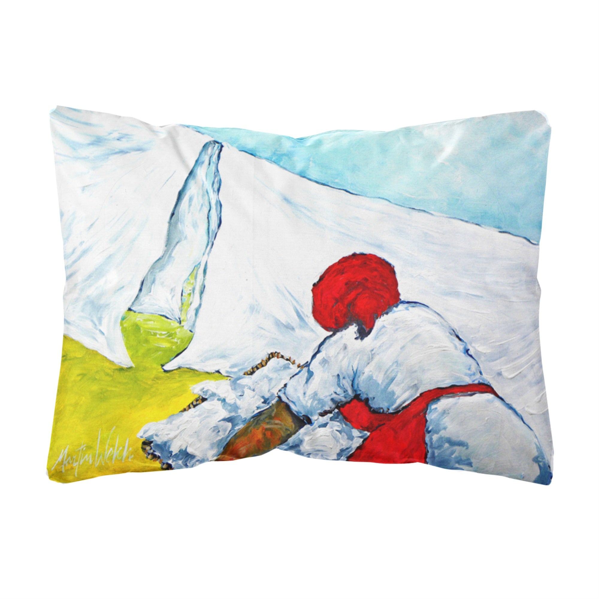 Carolines Treasures MW1090PW1216 Must Be Monday Canvas Fabric Decorative Pillow, Large, Multicolor