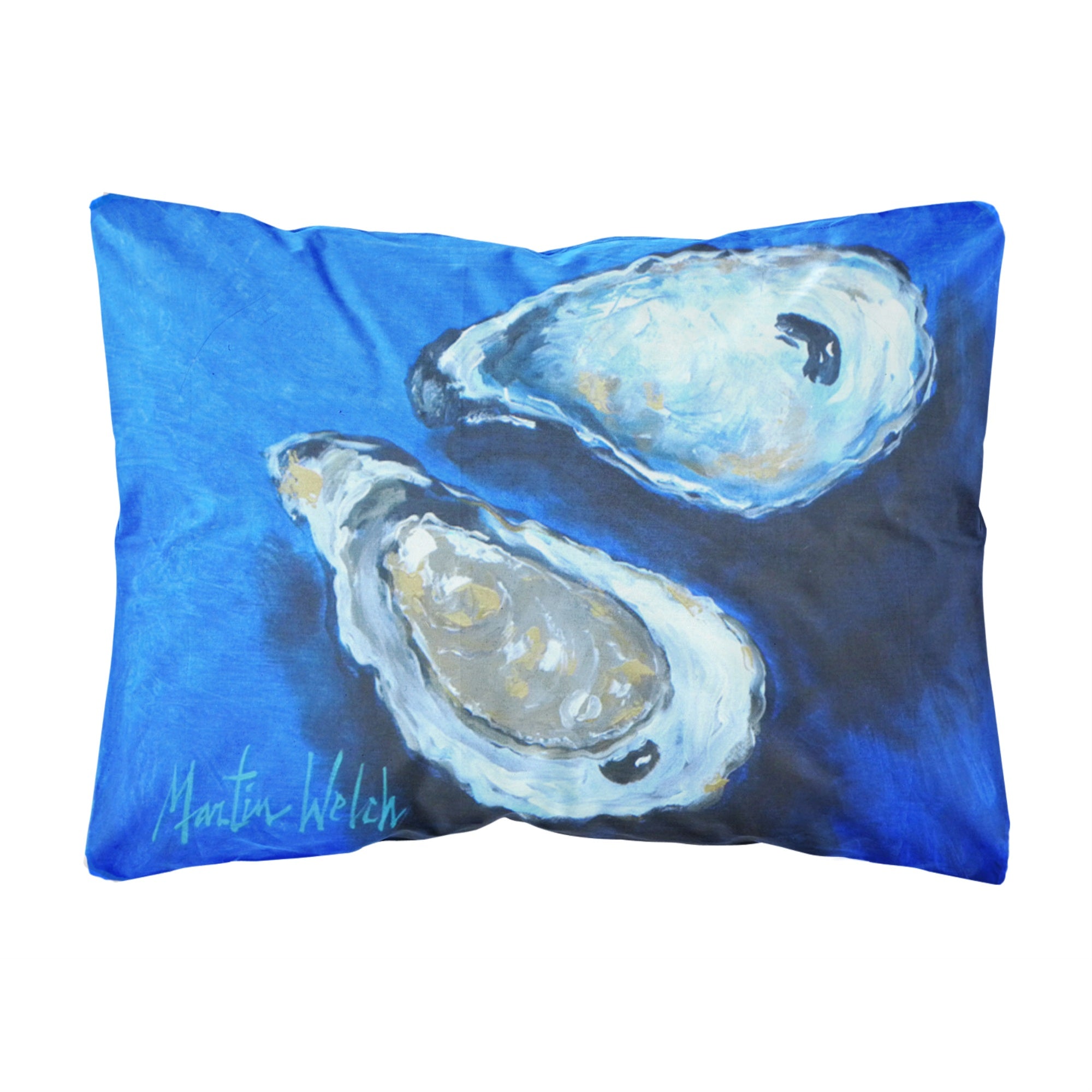 Carolines Treasures Oysters Seafood Four Canvas Fabric Decorative Pillow, 12Hx16W, Multicolor