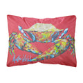 Carolines Treasures MW1096PW1216 Crab Seafood One Canvas Fabric Decorative Pillow, Large, Multicolor