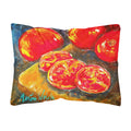 Carolines Treasures Vegetables - Tomatoes Slice It Up Canvas Fabric Decorative Pillow, Large, Multicolor