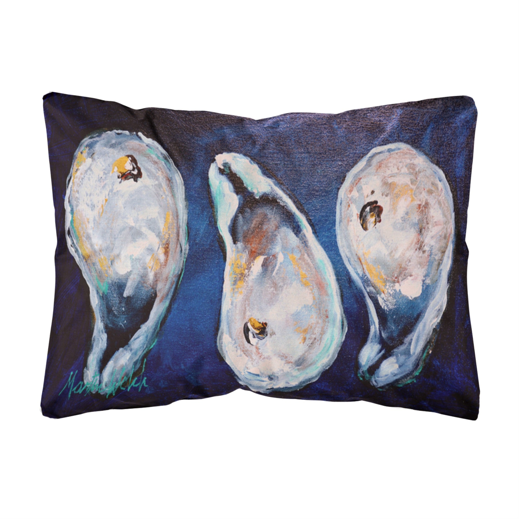 Carolines Treasures MW1112PW1216 Oysters Give Me More Canvas Fabric Decorative Pillow, Large, Multicolor