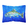 Carolines Treasures MW1124PW1216 Fish Headed Downstream Canvas Fabric Decorative Pillow, Large, Multicolor