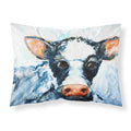 Carolines Treasures Lick Black and White Cow Fabric Standard pillowcases, Multicolor