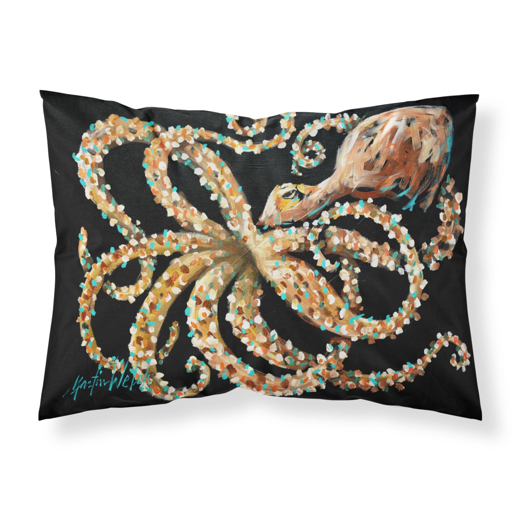 Carolines Treasures Eye On You Octopus Fabric Standard pillowcases, Multicolor