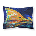 Carolines Treasures Flipper Red Fish Fabric Standard pillowcases, Multicolor