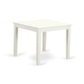 OXNO5-LWH-W 5-Piece Dinette table set - Table and 4 wood seat dining chairs in Linen White finish