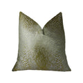Plutus Hidden World Gold Handmade Throw Pillow, (Double sided  22 x 22)