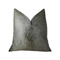 Plutus Hidden World Silver Handmade Throw Pillow, (Double sided  26 x 26)