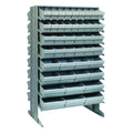 Pick Rack, slopped, double sided, 24L x 36W x 60H, 800 lbs. capacity, (16) shelves configuration, includes: (36) QED501, (24) QE