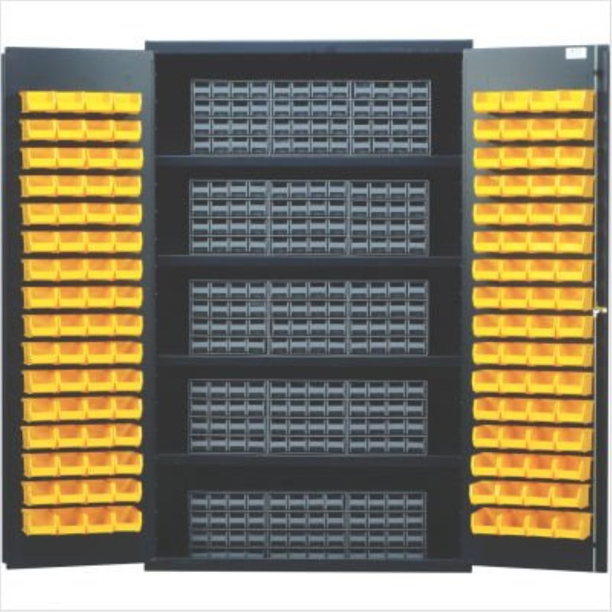 Heavy-Duty 48 Bin Cabinet, interlocking drawer storage, 48W x 24D x 78H, 400 lb. load capacity per shelf, 14 gauge all welded co