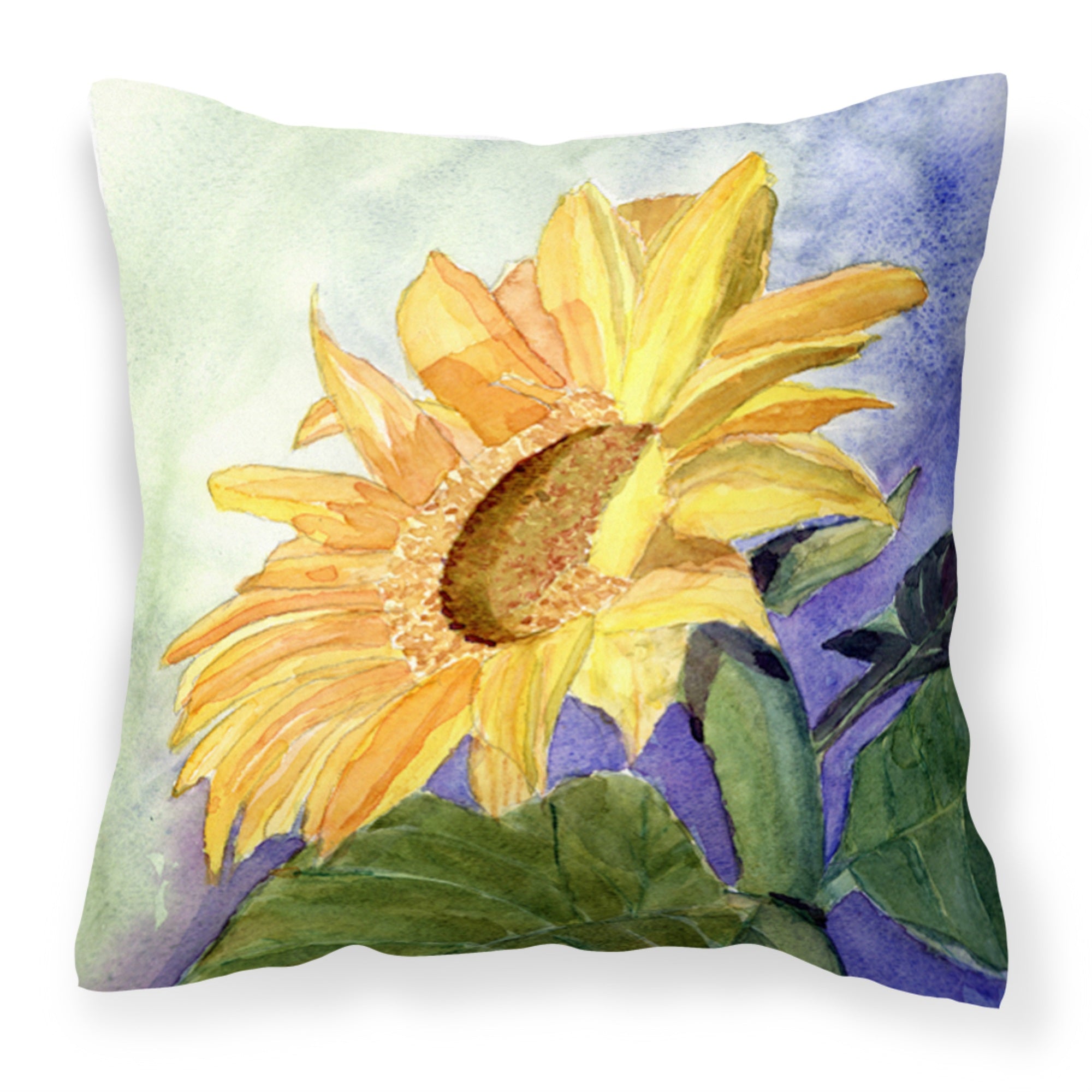 Carolines Treasures RDR2001PW1414 Flower Sunflower Decorative Canvas Fabric Pillow, Large, Multicolor