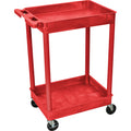 Luxor 2 Shelf Tub Cart Red