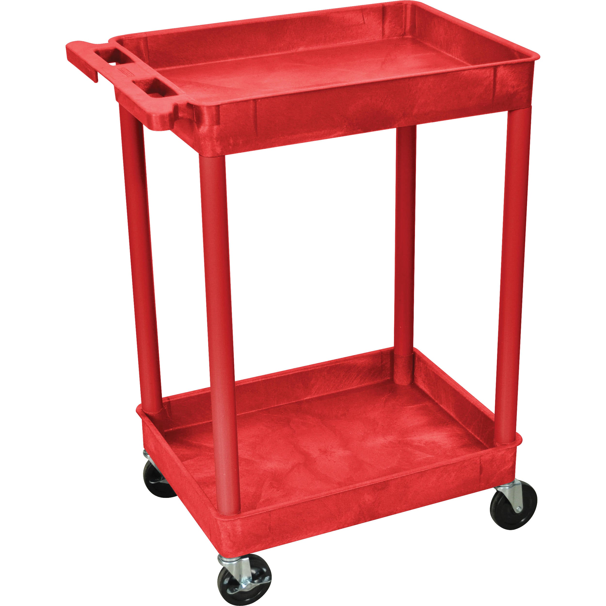 Luxor 2 Shelf Tub Cart Red