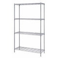 Convenient Shelving Unit Pack, 4-tier, 30W x 18D x 72H, 300 lb. load capacity per shelf, includes: (4) wire shelves, (4) posts, 