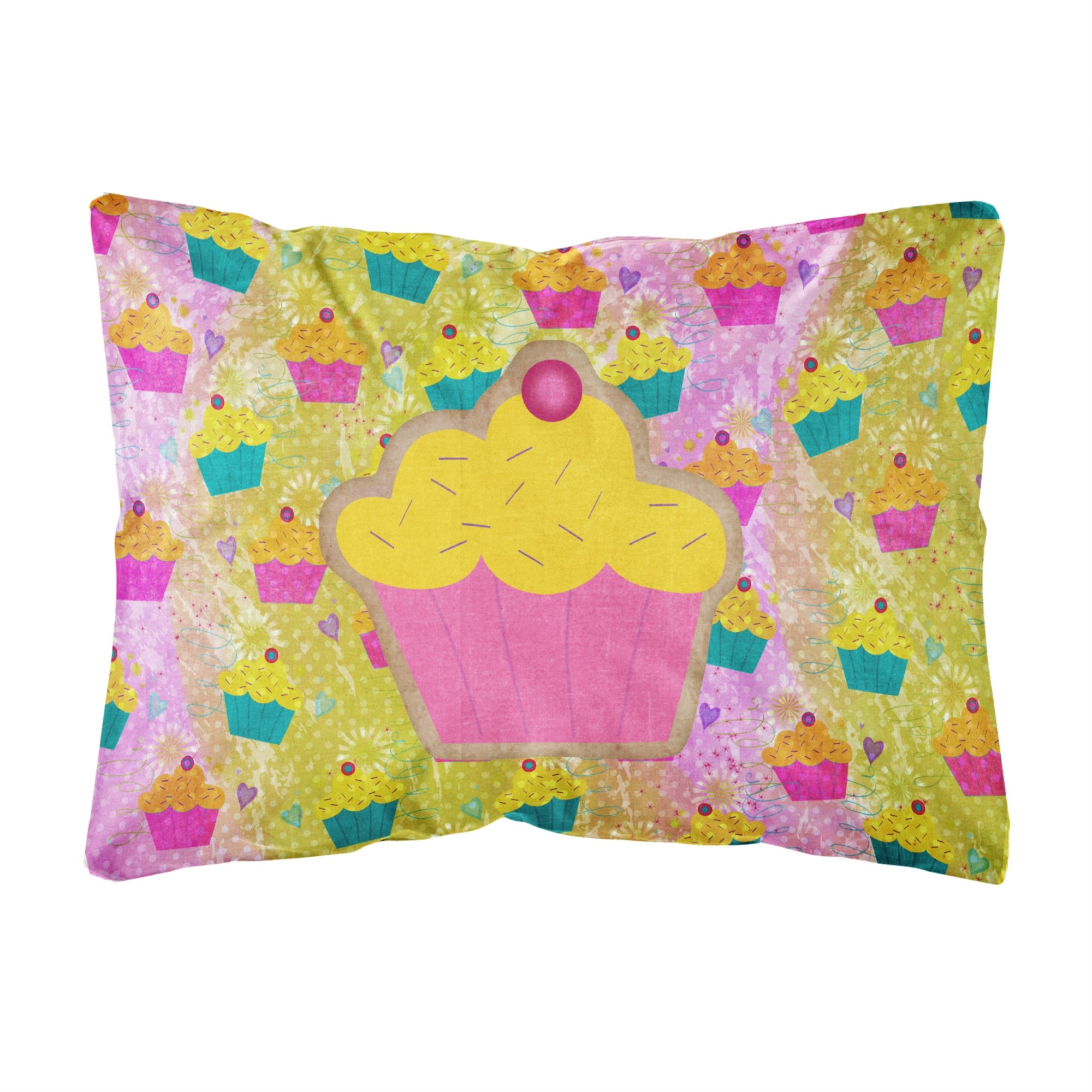 Carolines Treasures SB3003PW1216 Cupcake Canvas Fabric Decorative Pillow, Large, Multicolor