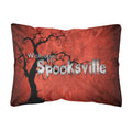 Carolines Treasures Welcome To Spooks Ville Halloween Canvas Fabric Decorative Pillow, Large, Multicolor