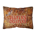 Carolines Treasures Jeepers Creepers With Bat & Spider Web Fabric Decorative Pillow, Large, Multicolor