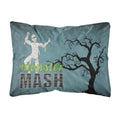Carolines Treasures Monster Mash With Mummy Halloween Canvas Fabric Decorative Pillow, Large, Multicolor