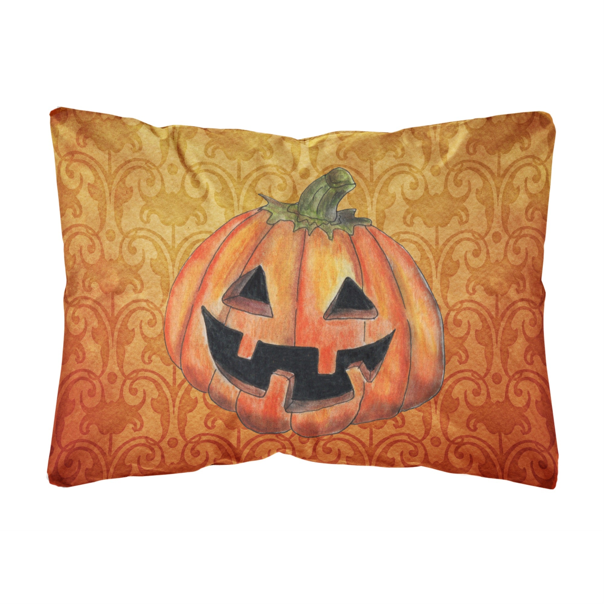 Carolines Treasures SB3020PW1216 October Pumpkin Halloween Canvas Fabric Decorative Pillow, Large, Multicolor