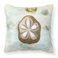 Carolines Treasures SB3027PW1414 Sand Dollar Canvas Fabric Decorative Pillow, Large, Multicolor