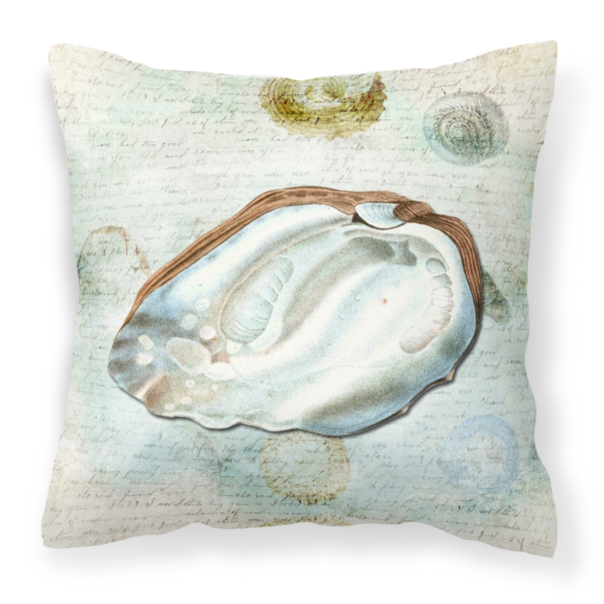 Carolines Treasures SB3031PW1414 Shells Canvas Fabric Decorative Pillow, Large, Multicolor
