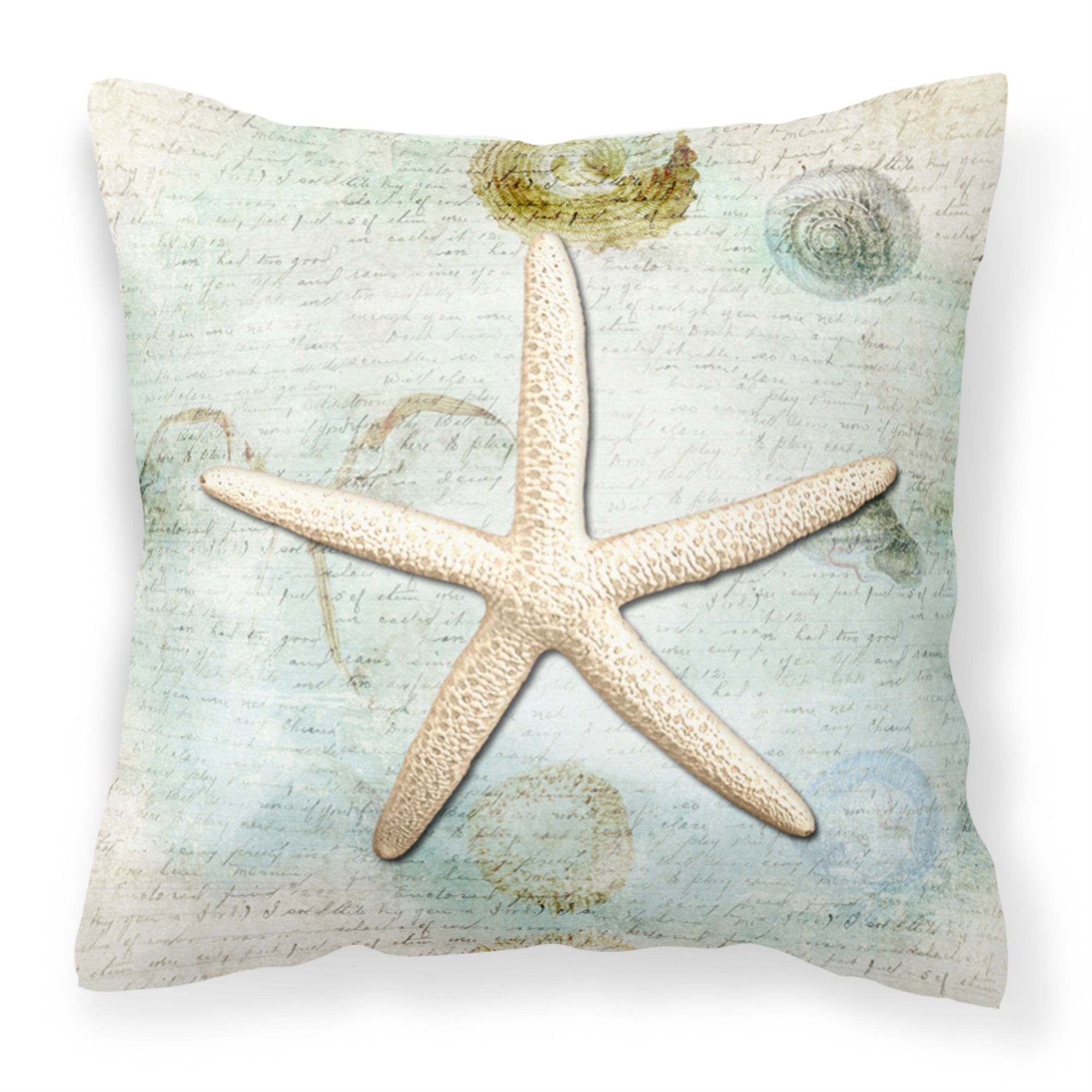 Carolines Treasures SB3036PW1414 Starfish Canvas Fabric Decorative Pillow, Large, Multicolor