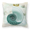 Carolines Treasures SB3037PW1414 Shells Canvas Fabric Decorative Pillow, Large, Multicolor