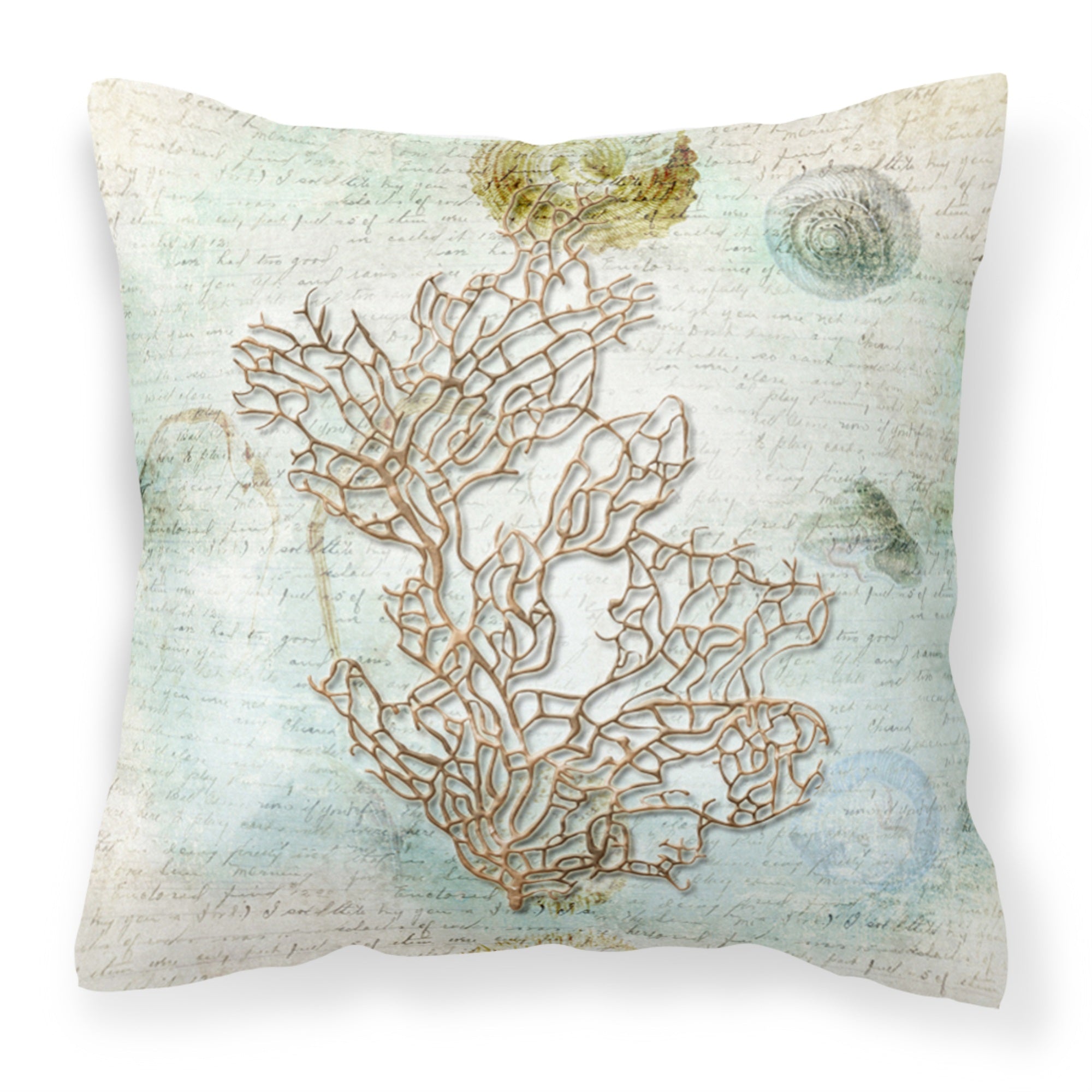 Carolines Treasures SB3040PW1414 Coral Canvas Fabric Decorative Pillow, Large, Multicolor