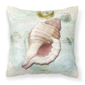 Carolines Treasures SB3041PW1414 Shells Canvas Fabric Decorative Pillow, Large, Multicolor