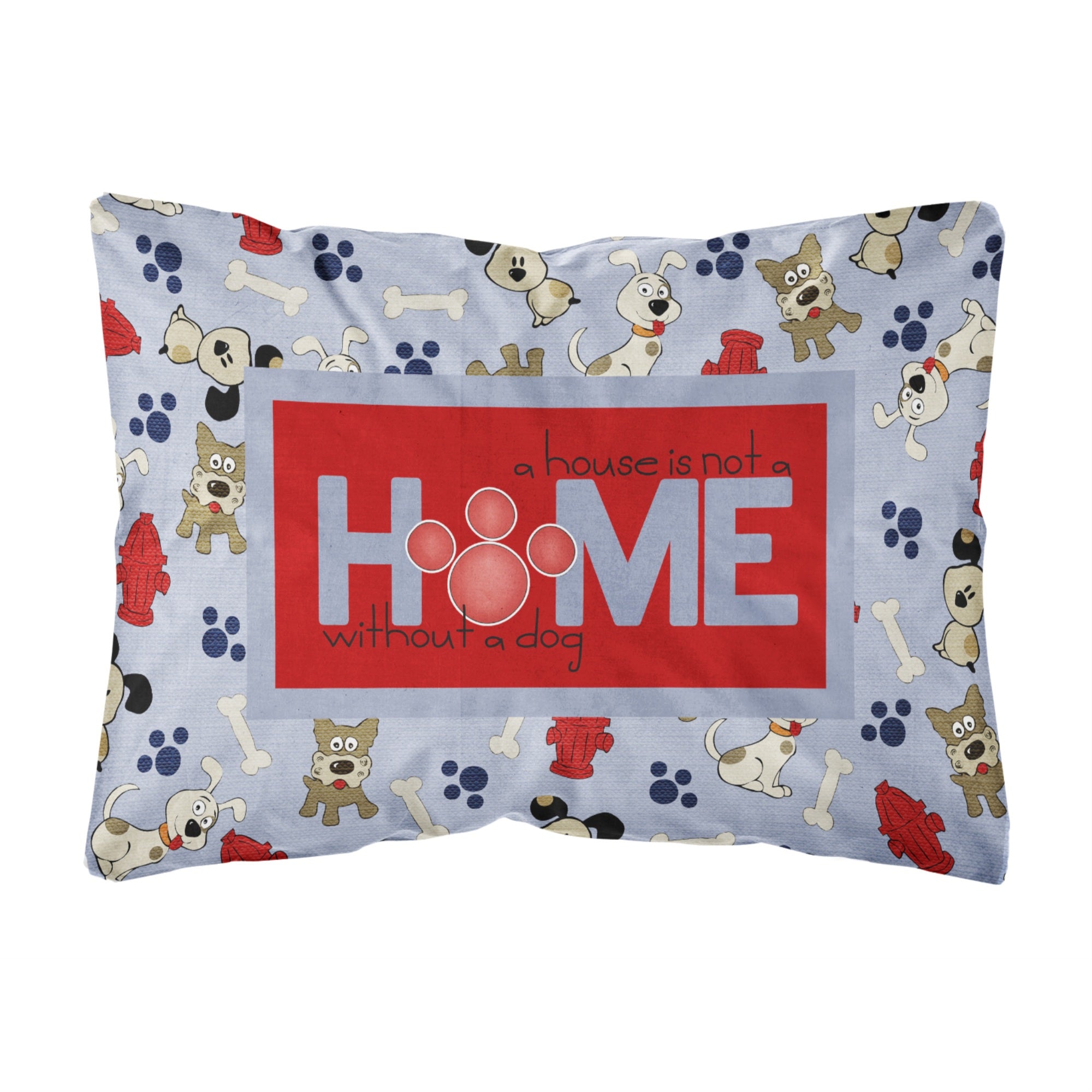 Carolines Treasures A House Is Not A Home Without A Dog Canvas Fabric Decorative Pillow, Large, Multicolor