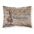 Carolines Treasures SB3055PILLOWCASE Rodeo Cowgirl Barrel Racer Moisture Wicking Fabric Standard Pillowcase, Large, Multicolor