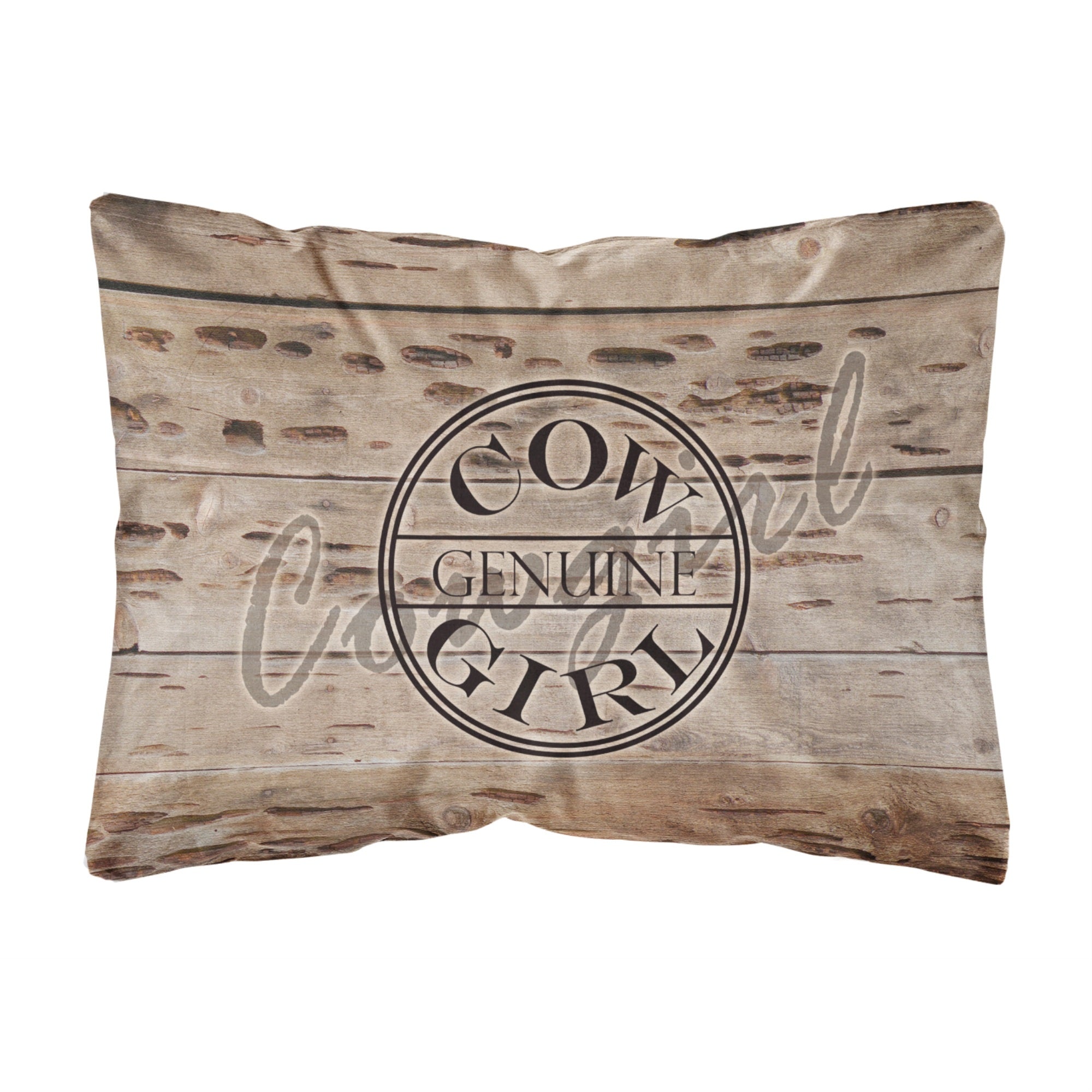 Carolines Treasures SB3056PW1216 Genuine Cow Girl Branded Canvas Fabric Decorative Pillow, Large, Multicolor