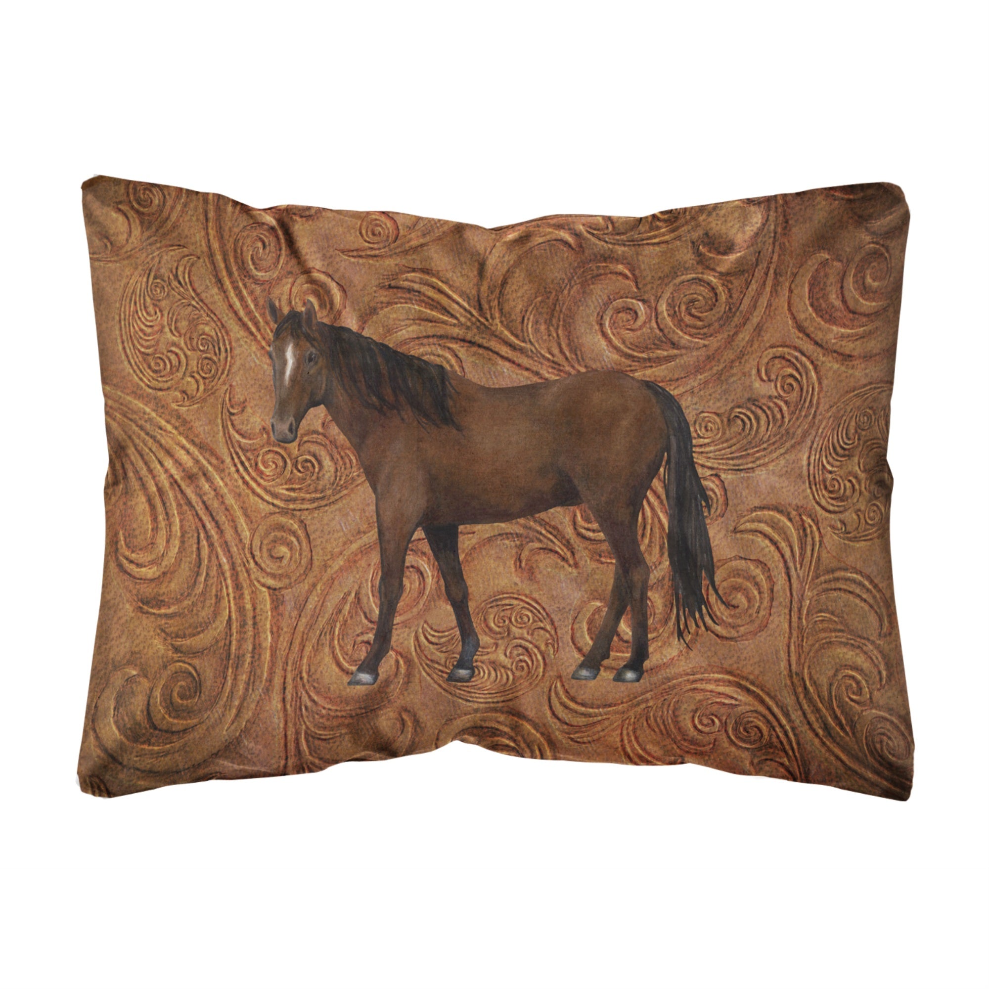 Carolines Treasures SB3066PW1216 Horse Canvas Fabric Decorative Pillow, Large, Multicolor