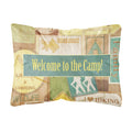 Carolines Treasures SB3080PW1216 Welcome to the Camp Canvas Fabric Decorative Pillow, Large, Multicolor