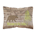 Carolines Treasures SB3081PW1216 Welcome to the Cabin Canvas Fabric Decorative Pillow, Large, Multicolor