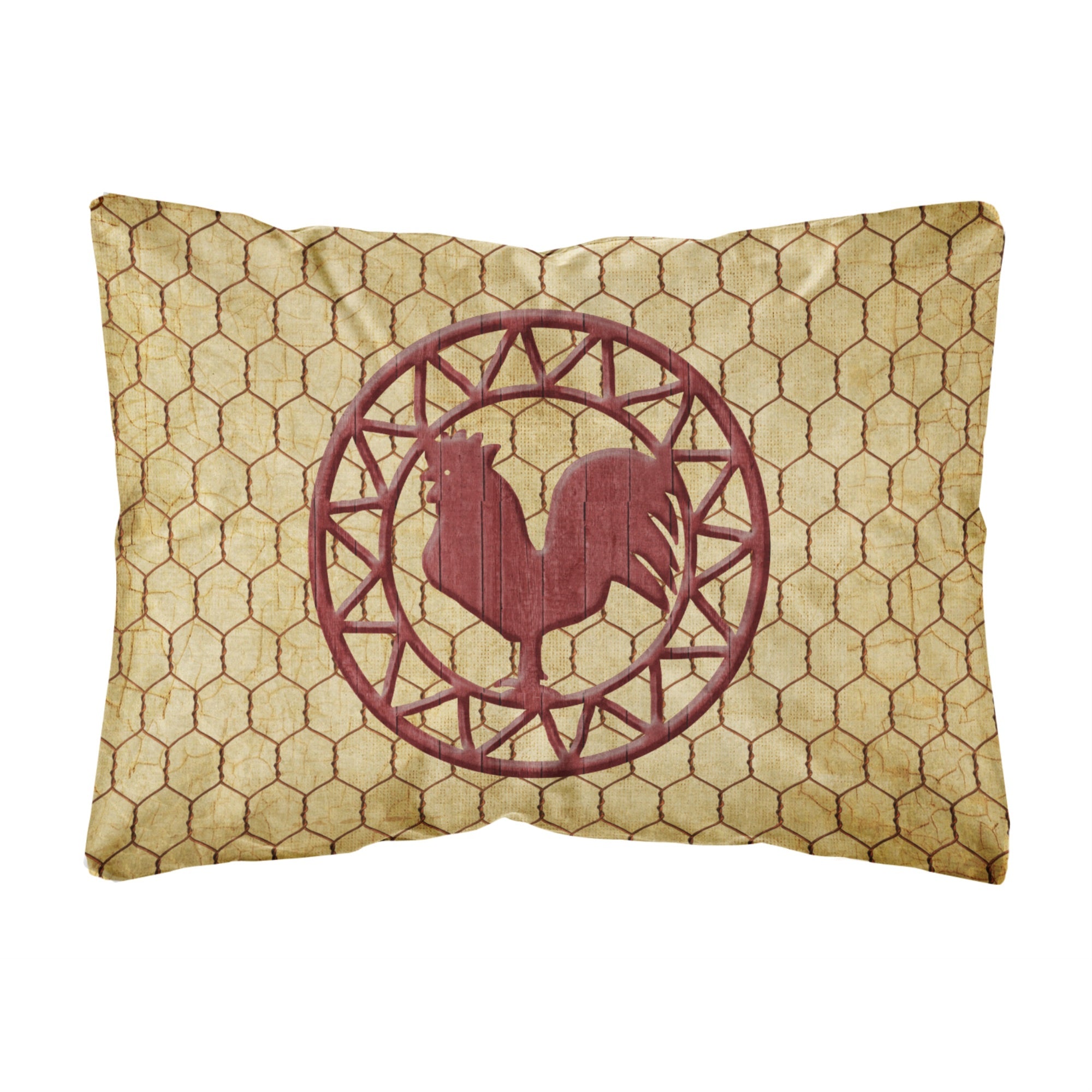 Carolines Treasures SB3085PW1216 Rooster Chicken Coop Canvas Fabric Decorative Pillow, Large, Multicolor