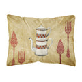 Carolines Treasures SB3088PW1216 Teapot Welcome Canvas Fabric Decorative Pillow, Large, Multicolor