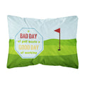 Carolines Treasures SB3091PW1216 A Bad Day at Golf Canvas Fabric Decorative Pillow, Large, Multicolor
