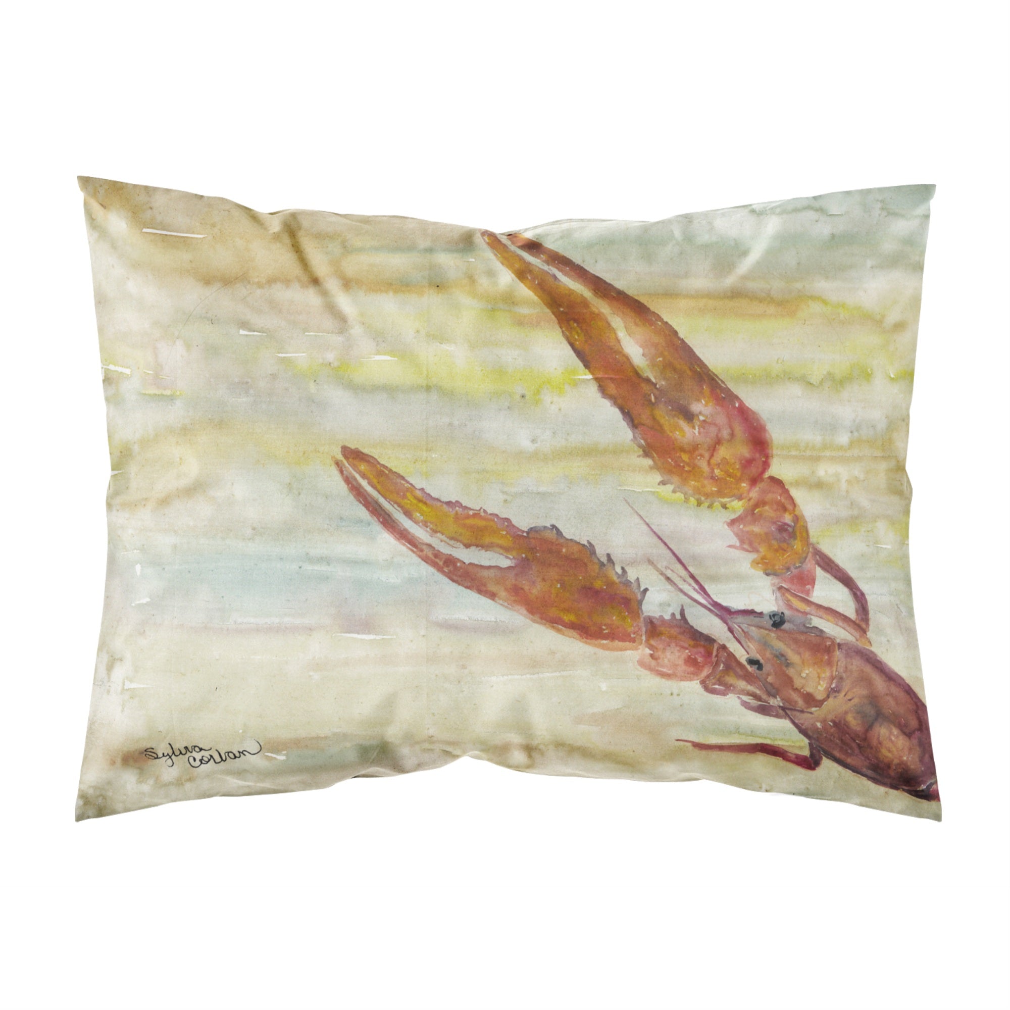 Carolines Treasures Crawfish Yellow Sky Fabric Standard pillowcases, Multicolor