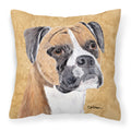 Carolines Treasures SC9121PW1414 Boxer Decorative Canvas Fabric Pillow, Large, Multicolor