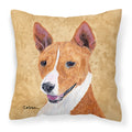 Carolines Treasures SC9124PW1414 Basenji Decorative Canvas Fabric Pillow, Large, Multicolor