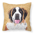Carolines Treasures SC9129PW1414 Saint Bernard Decorative Canvas Fabric Pillow, Large, Multicolor