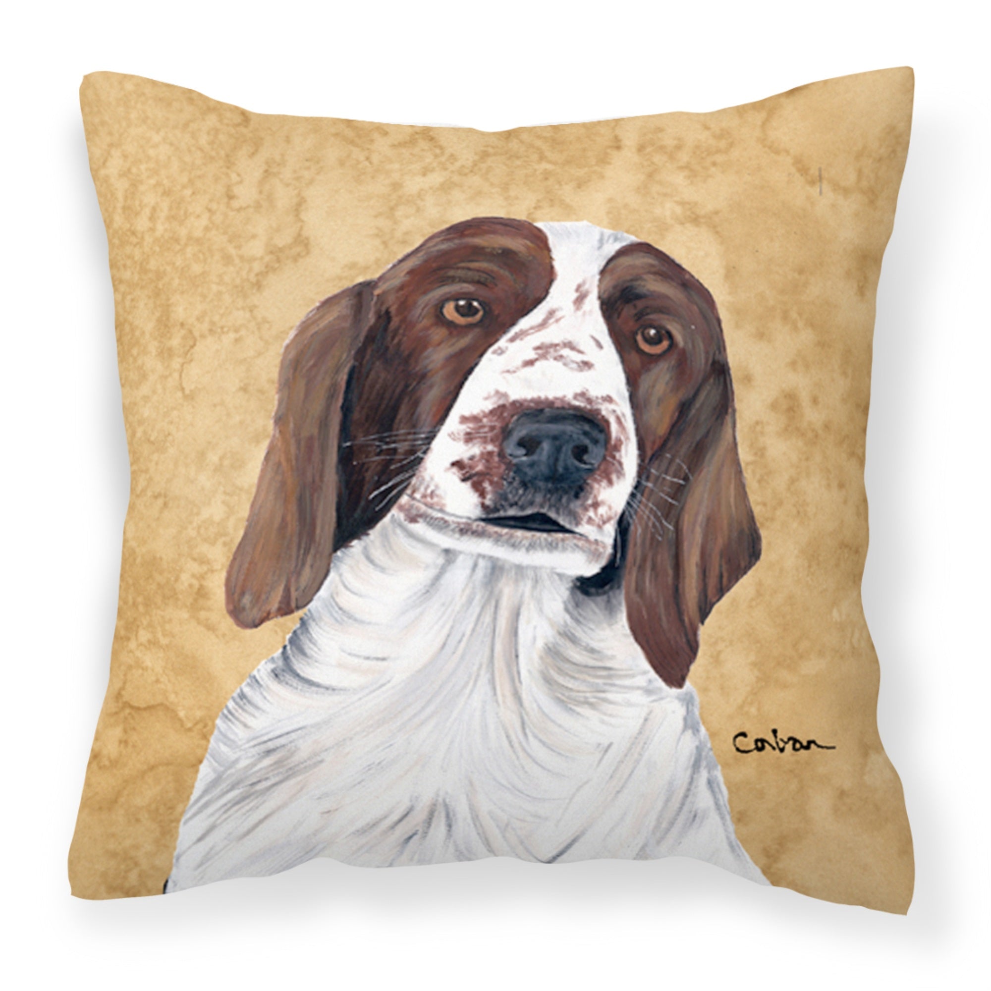 Carolines Treasures SC9131PW1414 Springer Spaniel Decorative Canvas Fabric Pillow, Large, Multicolor