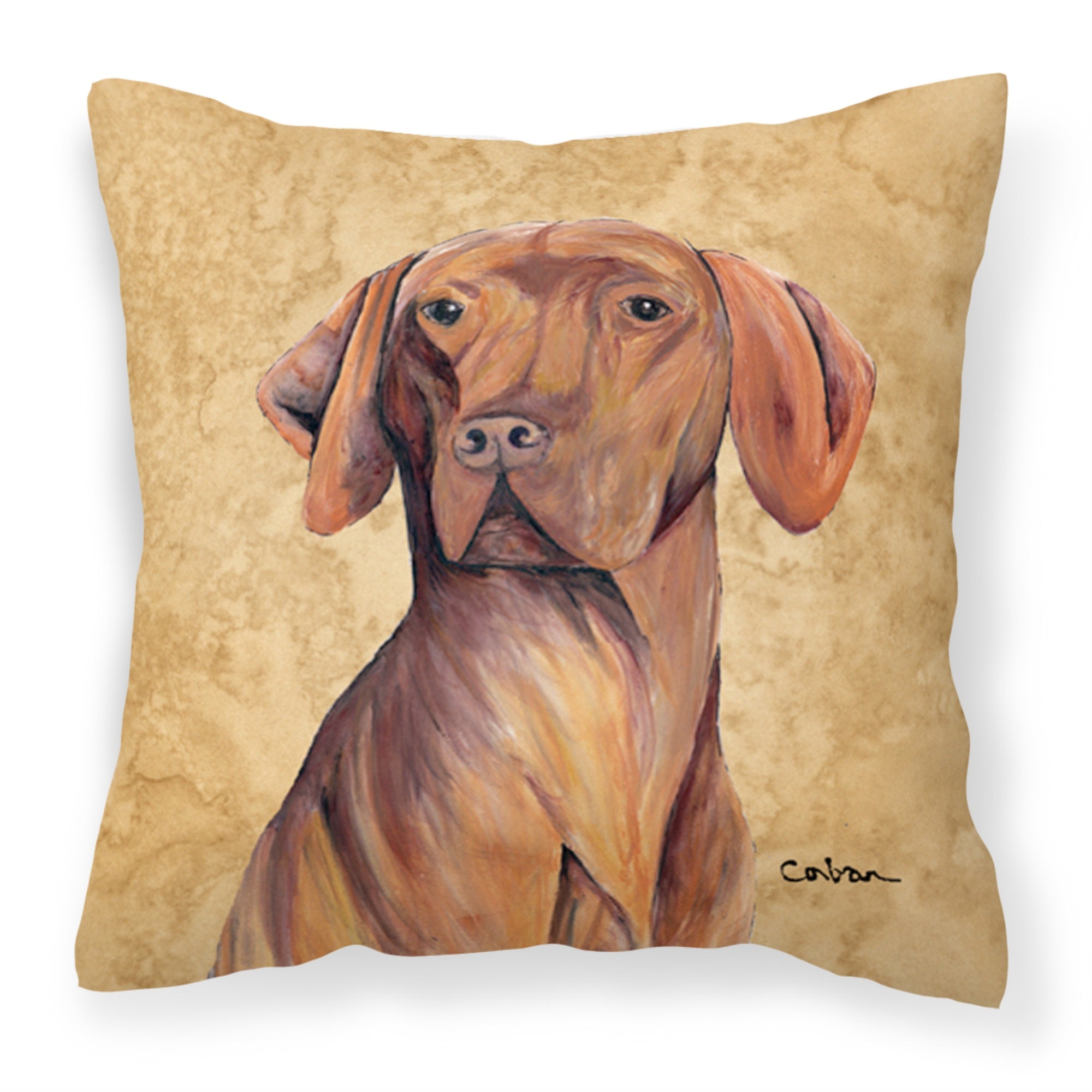 Carolines Treasures SC9132PW1414 Vizsla Decorative Canvas Fabric Pillow, Large, Multicolor