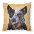 Carolines Treasures SC9141PW1414 Australian Cattle Dog Decorative Canvas Fabric Pillow, Large, Multicolor