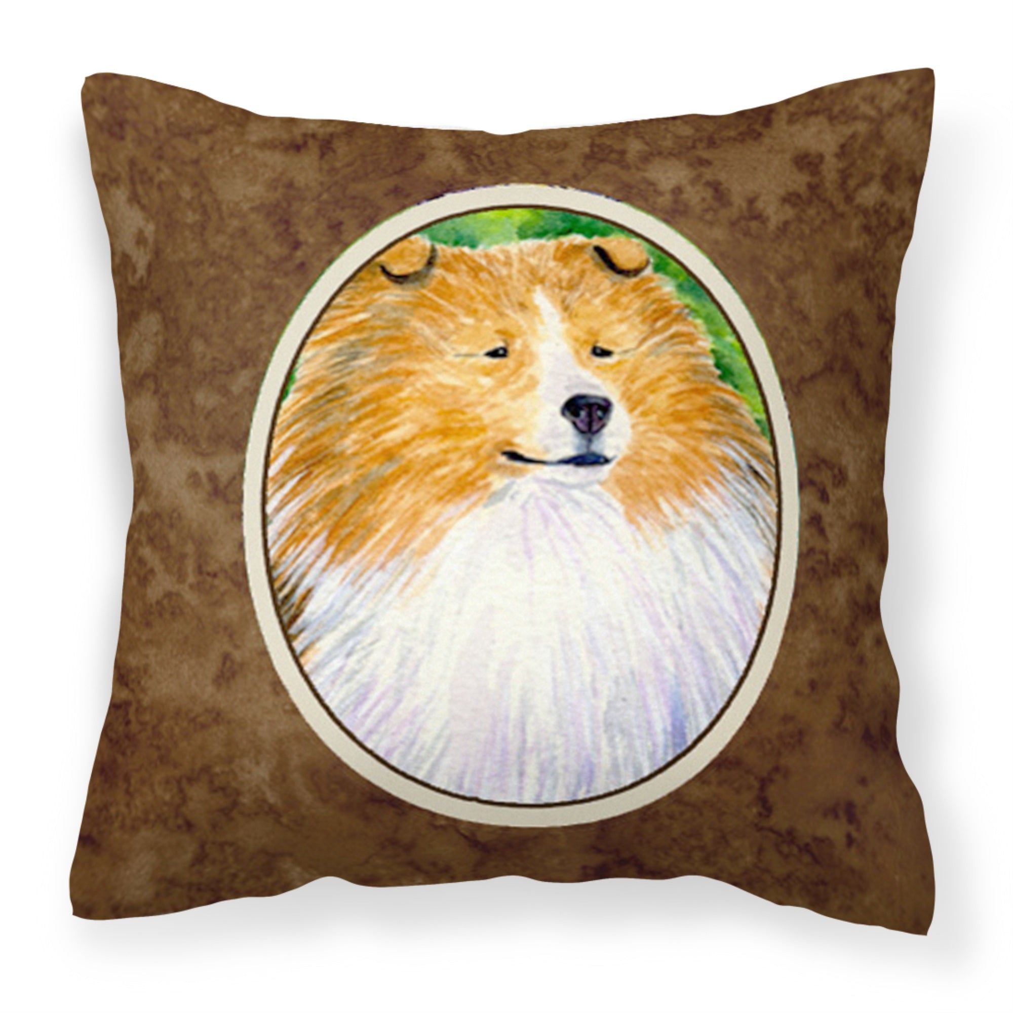 Carolines Treasures SS1003PW1414 Collie Decorative Canvas Fabric Pillow, Large, Multicolor